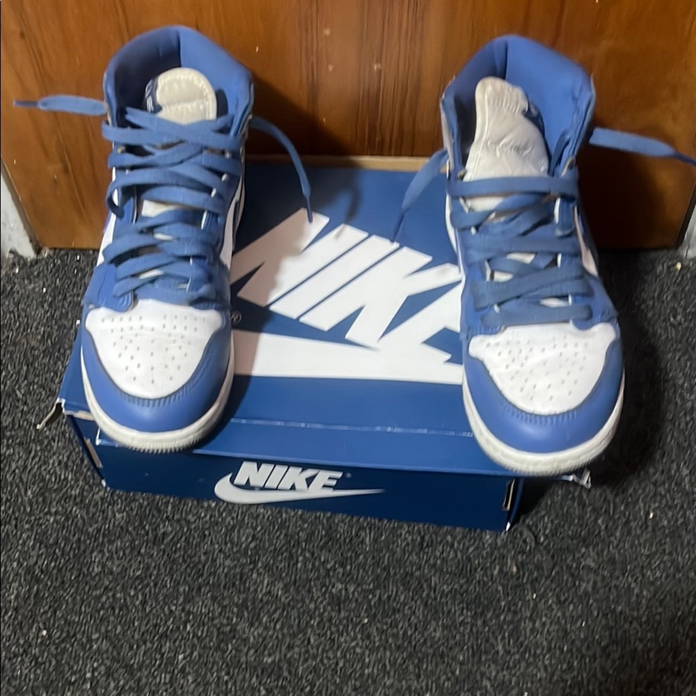 Nike Kids Blue and White Sneakers